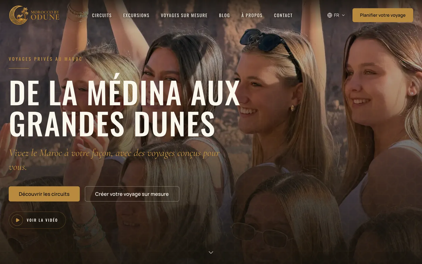 Odune Travel Agency, page d’accueil