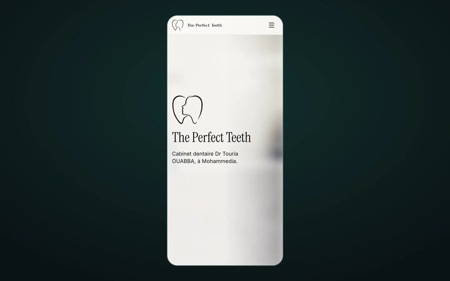 The Perfect Teeth sur un téléphone
